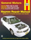 Chevrolet Malibu/Oldsmobile Alero and Cutlass/Pontiac Grand Am Automotive Repair Manual