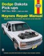 Dodge Dakota Pick-Ups Automotive Repair Manual: Models Covered: Dodge Dakota Models 1987 Through 1996 (Haynes Auto Repair Manual Series)