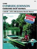Evinrude Johnson Outboard Shop Manual: 2-40 Hp 1973-1990 (Includes Electric Motors) (Clymer Marine Repair Series)