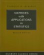 Matrices with Applications in Statistics