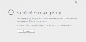 HTML compression error Firefox