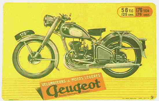 24"x36" Canvas Motorcycle Poster on Canvas Moto Peugeot Motorcycle 
