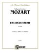 Mozart (1756-179: Five Divertimenti, K. 229 for Two Clarinets and Bassoon (Kalmus 2000 Series)